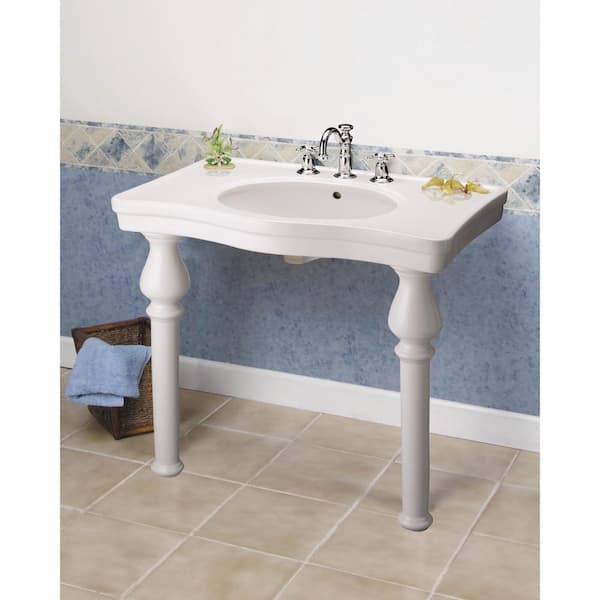 Milano 33.25 in. Console Table Combo in White