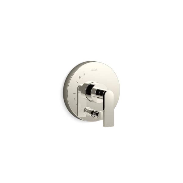 KOHLER Composed Rite-Temp Valve Trim With Push-Button Diverter And Cross Handle in Vibrant Brushed Bronze