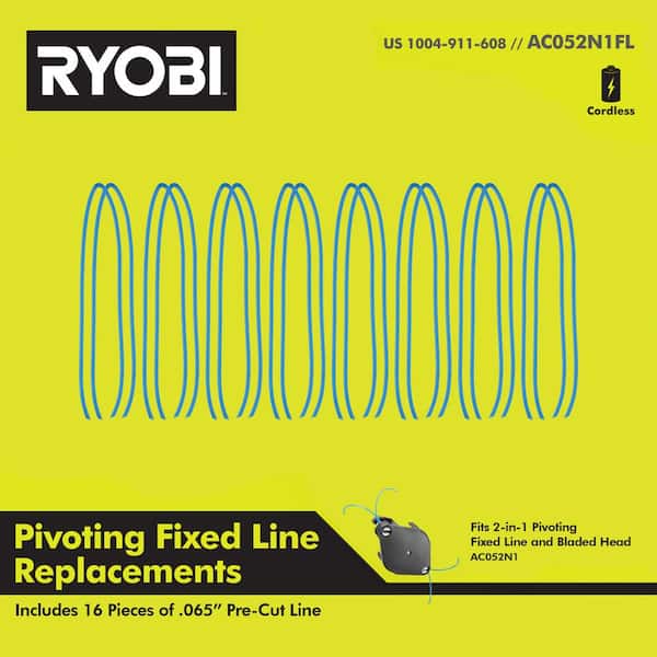 RYOBI Replacement Fixed Line for 2-in-1 String Head