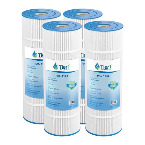 20 in. x 7 in. 320 sq. ft. Pool and Spa Filter Cartridge for Clean and Clear Plus 320, PCC80, Filbur FC-1976 (4-Pack)