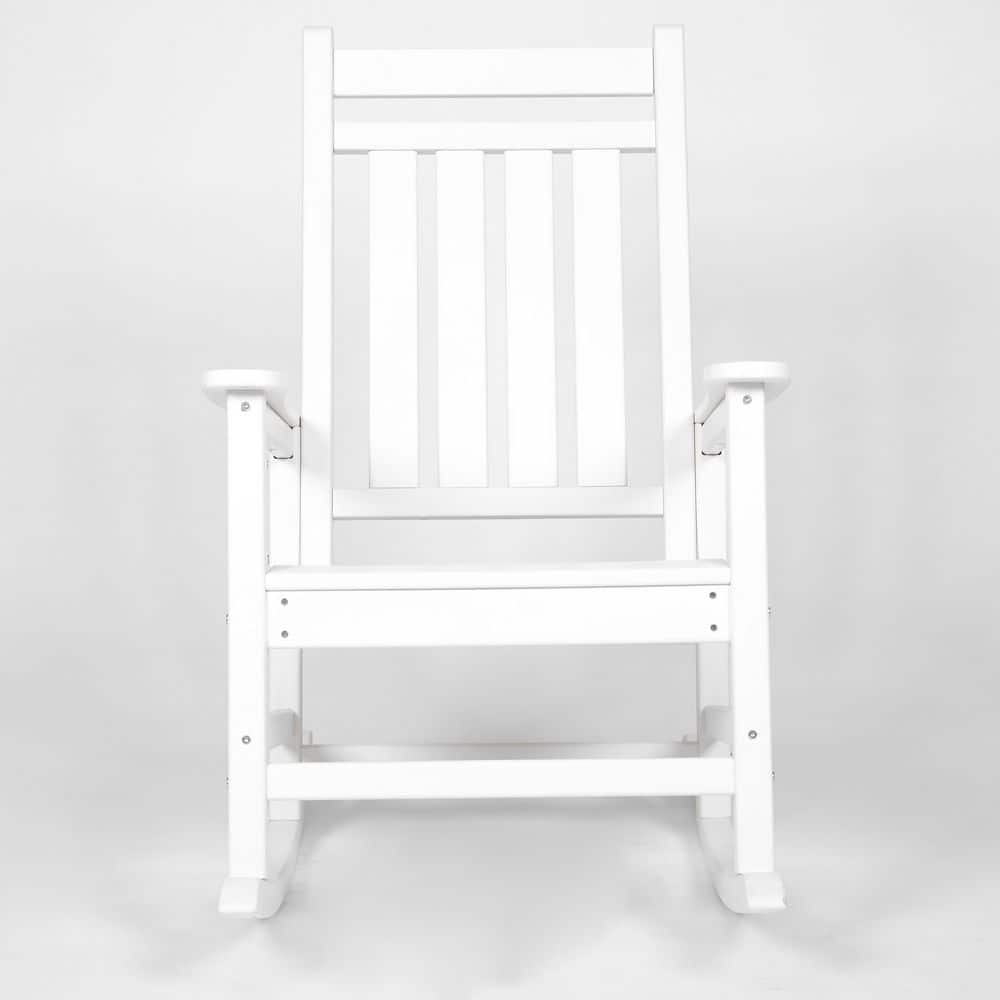 All Weather White Wood Outdoor Rocking Chair ​ price history on PriceWatchPro