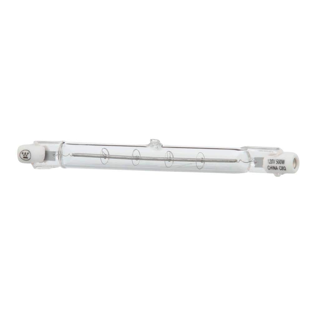 500 Watt Clear Double-Ended Halogen Light Bulb 2-Pack