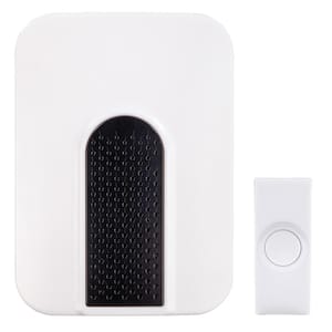 Wireless Plug-In Doorbell Kit with 1-Push Button in White