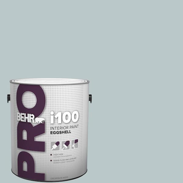 BEHR PRO 1 Gal. #N470-2A Dusted Blue Eggshell Interior Paint