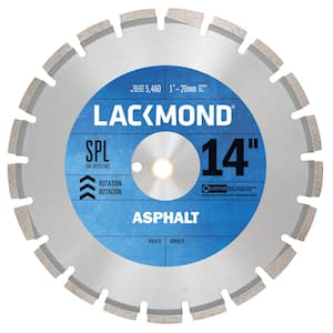 14 in. x 0.125 in. - 1 in. 20 mm Arbor SPL Series Asphalt/Block Blade