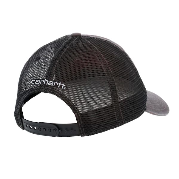 Carhartt Men's OFA Black Cotton Cap Headwear 100286-001 - The Home Depot