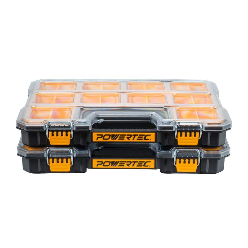 20-Compartments, Small Parts Organizer and Tool Box IP65 Water and Dust Protection Stackable Storage w/Removable Bin 2PK price history on PriceWatchPro
