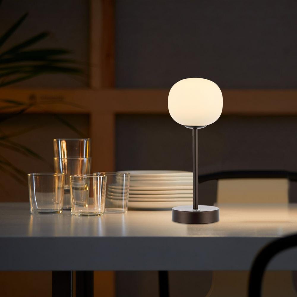 Natalia 12.25" Oil-Rubbed Bronze Cordless LED Table Lamp