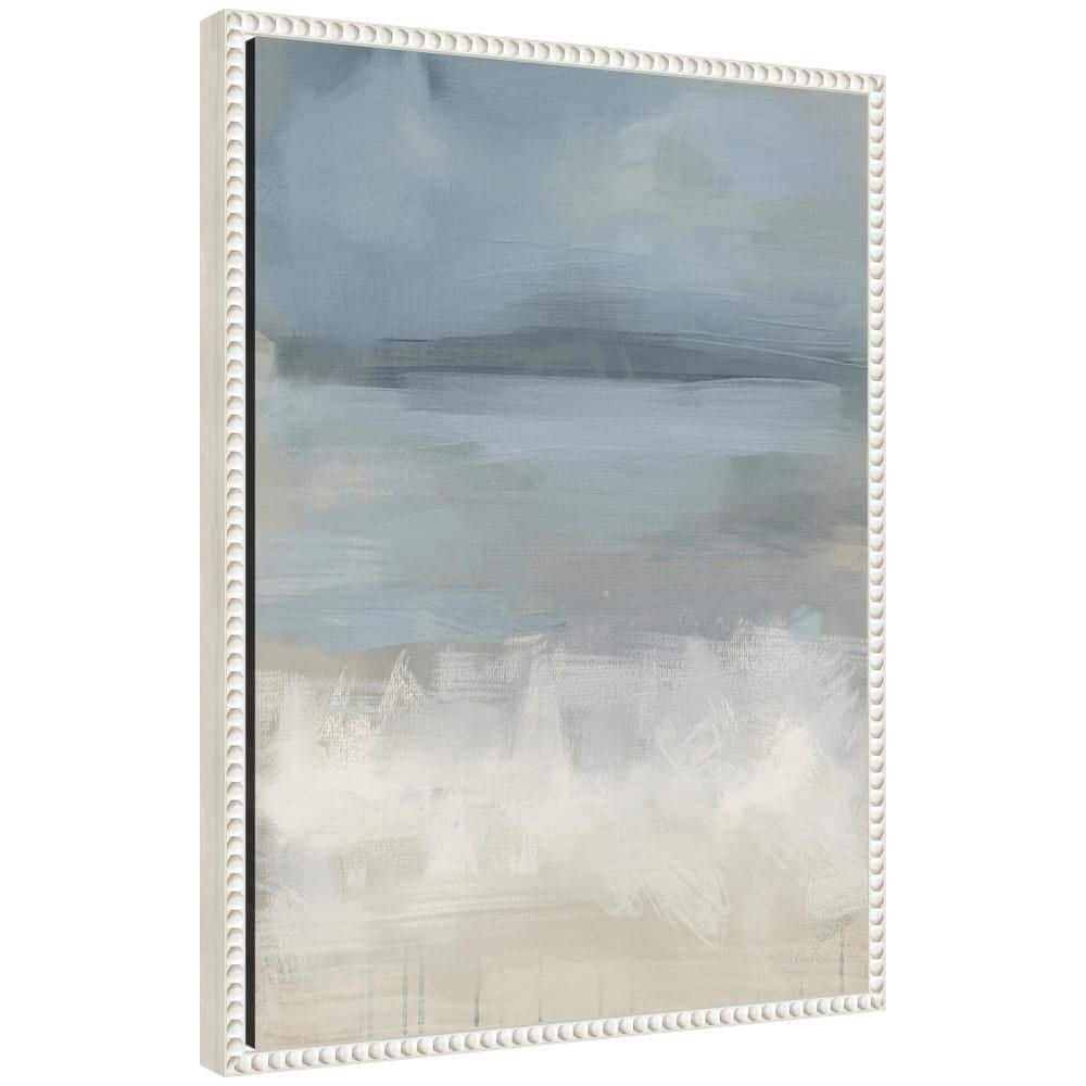 "Sylvie ""The Blues Vertical"" by Mary Sparrow Abstract Framed Canvas Art Print 24 in. x 18 in." price history on PriceWatchPro