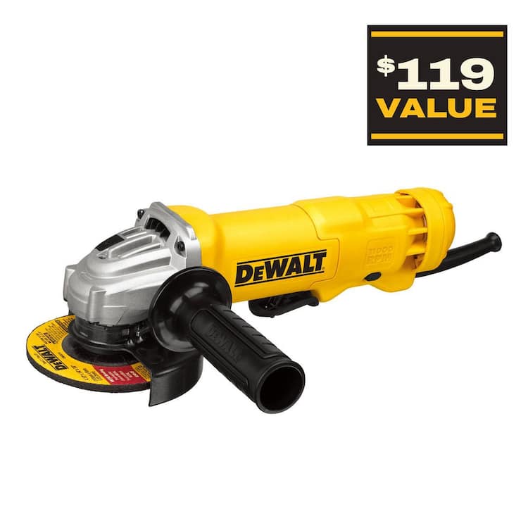 DEWALT 11 Amp Corded 4.5 in. Small Angle Grinder