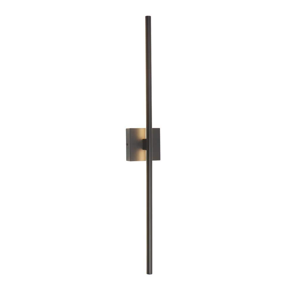 35.8 in. 1 Light Black Cylinder LED Wall Sconce for Living Room Bedroom Bathroom Stairway, 3000K Triac Dimmable price history on PriceWatchPro
