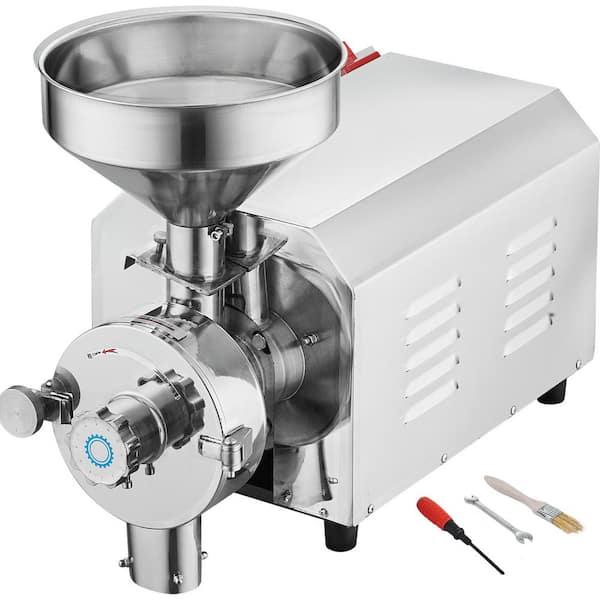 Soybean Grinder Commercial Grinding Machine 3000-Watt Corn Mill 100kg/H Stainless Steel Industrial Flour Milling Machine