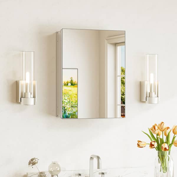 Keonjinn 14 in. W x 18 in. H Rectangular Frameless Recessed or