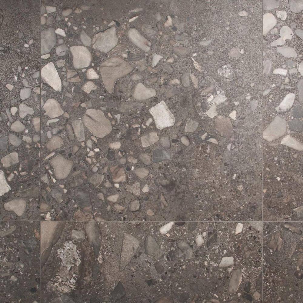 Sarto Grande Gray 35 in. x 35 in. Terrazzo Look Semi-Polished Porcelain Floor and Wall Tile (17.64 sq. ft. / Case) price history on PriceWatchPro
