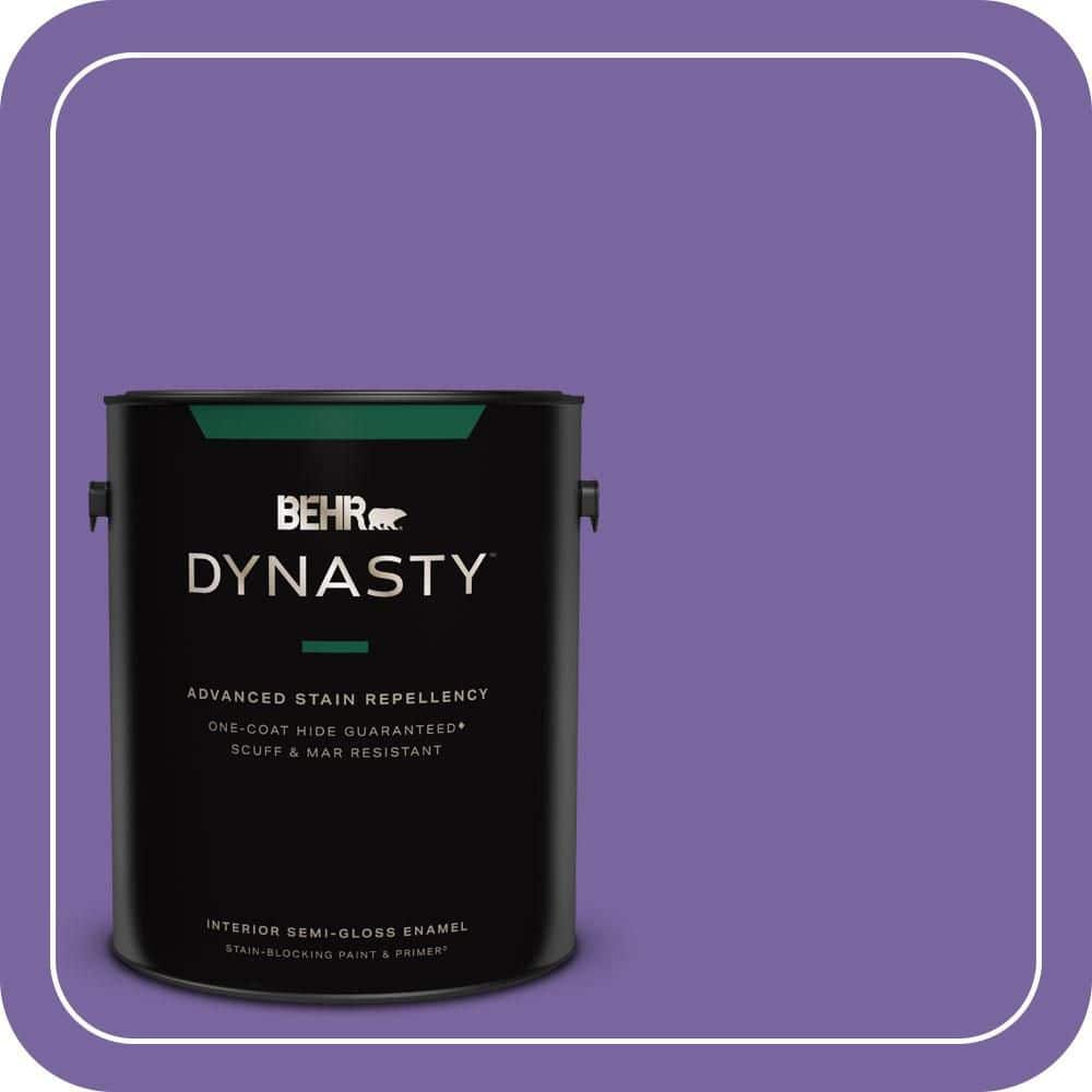 1 gal. #PPU16-03 Purple Paradise Semi-Gloss Enamel Interior Stain-Blocking Paint & Primer price history on PriceWatchPro