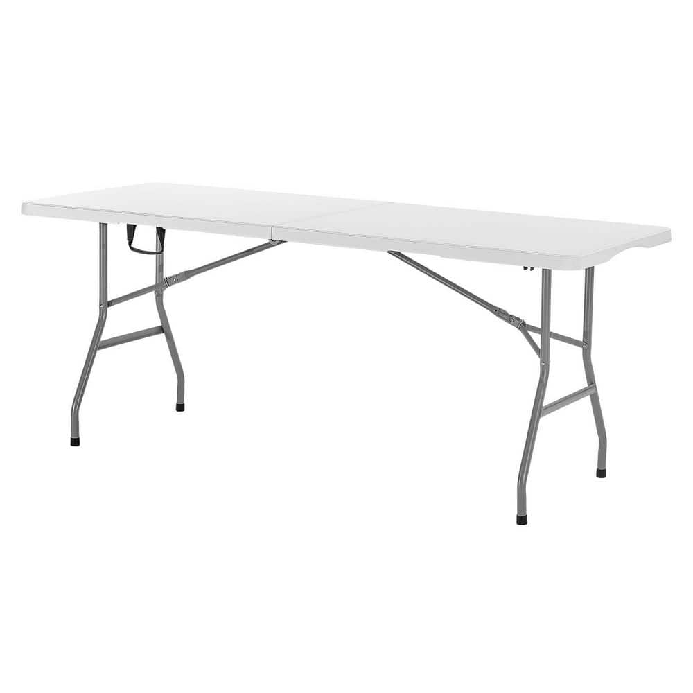 6 Ft. Folding Table, Heavy Duty Plastic Fold-in-Half Table with Handle, for Party, Picnic, Events, Indoor Outdoor, White price history on PriceWatchPro