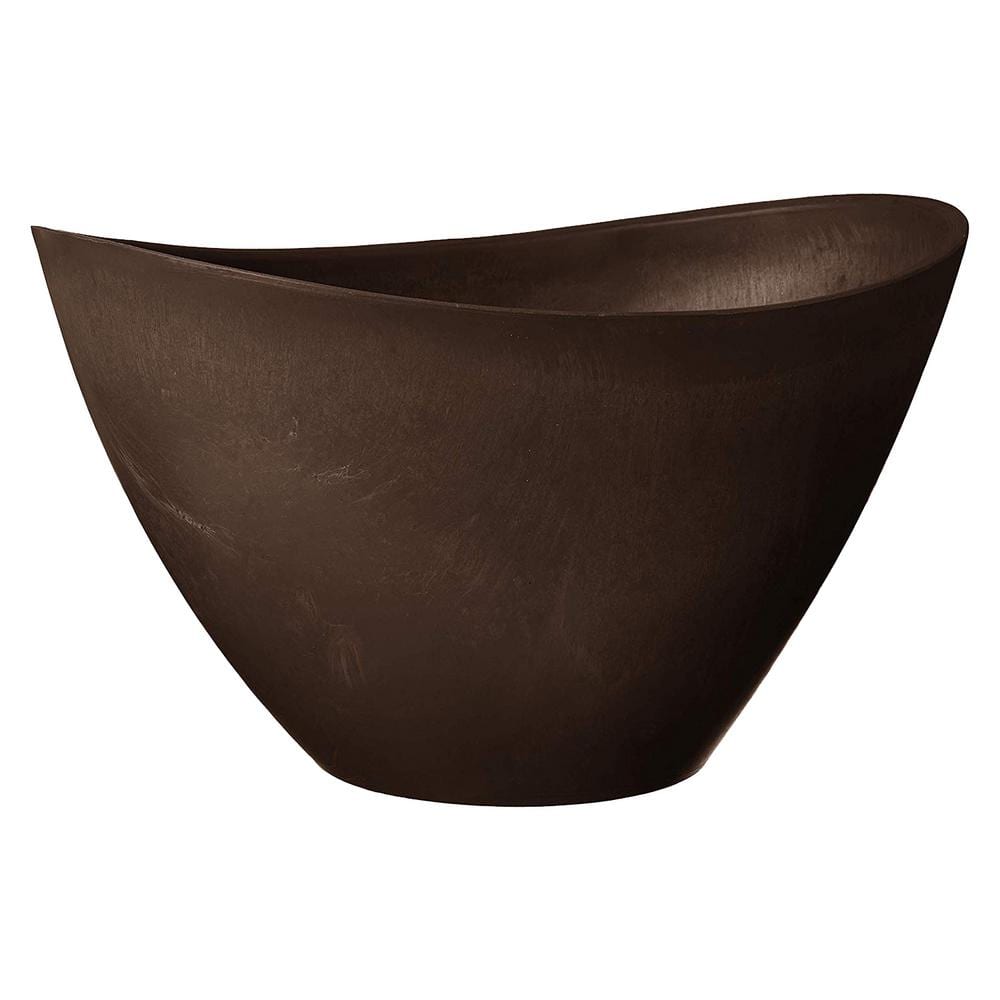 Swoop 16 in. x 12 in. x 9 in. Chocolate PSW Pot
