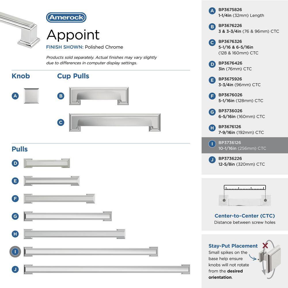 Polished Chrome 10-1/16" Cabinet Bar Pull with Mounting Hardware