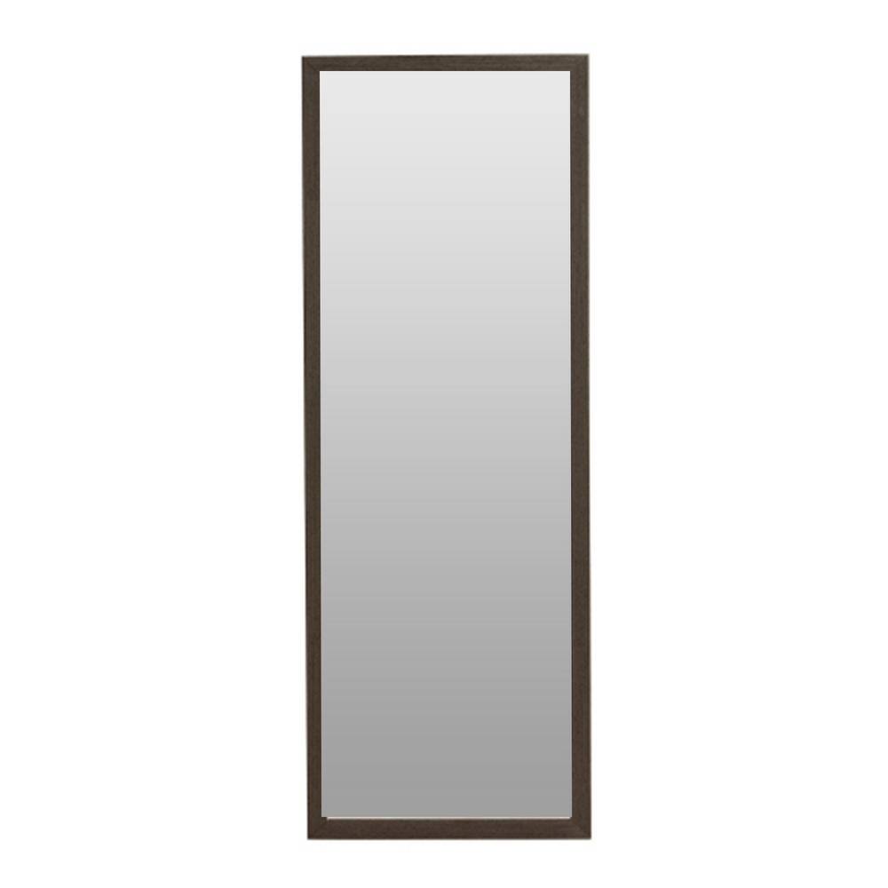 16 in. W x 44 in. H Rectangular Full Length Wood Framed Wall Bathroom Vanit