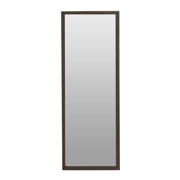 Unbranded 16 in. W x 44 in. H Rectangular Full Length Wood Framed Wall Bathroom Vanity Mirror in Gray