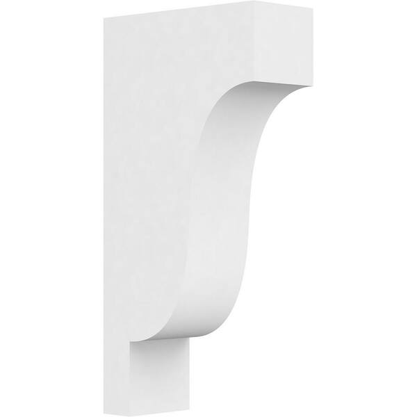 Ekena Millwork 3 in. x 16 in. x 8 in. Standard Newport Architectural Grade PVC Corbel