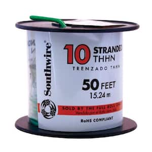 50 ft. 10 Green Stranded CU THHN Wire