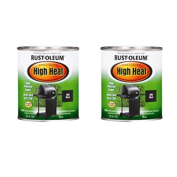 Rust-Oleum Specialty 32 oz. BBQ Black High Heat Protective Enamel (2-Pack)-DISCONTINUED