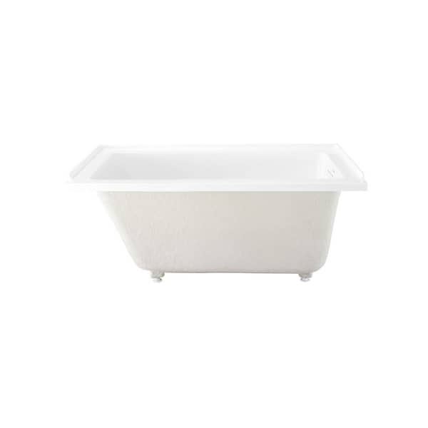 Voltaire 54 in. x 30 in. Soaking Alcove Bathtub with Right Drain in Glossy White