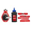 100 ft. Bold Line Chalk Reel Kit with Red Chalk and 25 ft. Compact Auto Lock Tape Measure