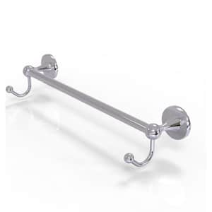 Shadwell Collection 30 in. Towel Bar with Integrated Hooks in Polished Chrome