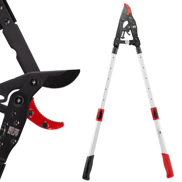 Professional 42 in. Heavy Duty Anvil Lopper with Telescopic Handle, 3.5 in. Cut Capacity, Carbon Hardened Steel Blade