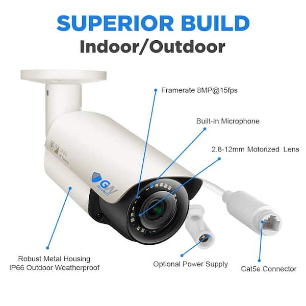 Gw 4k store security camera system