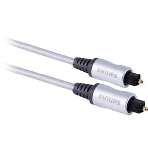 6 ft. Toslink Fiber Optic Audio Cable with Mini Toslink Adapters