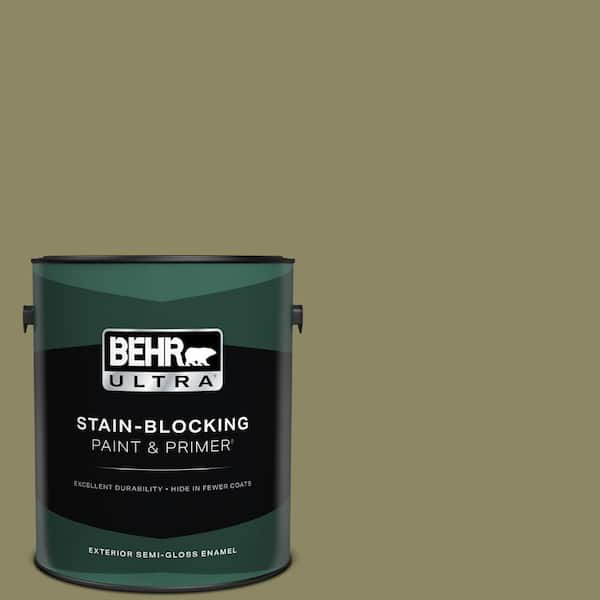 BEHR ULTRA 1 gal. #PPU9-23 Oregano Spice Semi-Gloss Enamel Exterior Paint & Primer