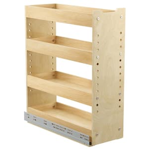 7.5 in. W x 21 in. D Wood Pull out Organizer Rack for Narrow Cabinet