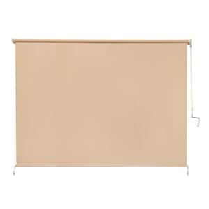 Southern Sunset Cordless UV Blocking Fade Resistant Fabric Exterior Roller Shade 96 in. W x 72 in. L