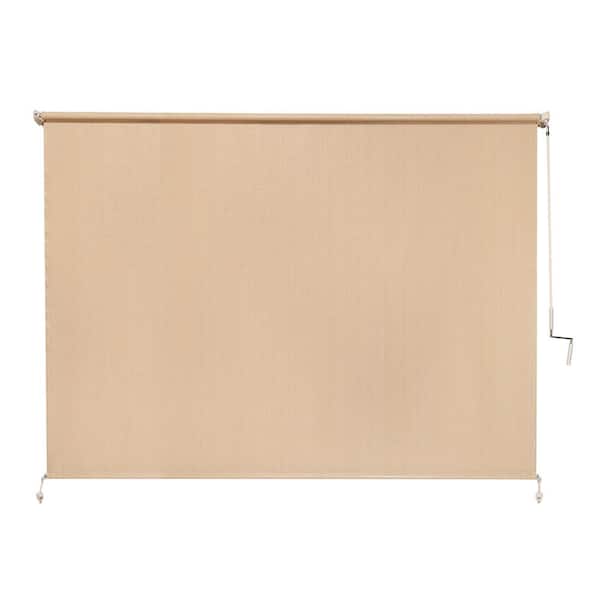 Coolaroo Southern Sunset Cordless UV Blocking Fade Resistant Fabric Exterior Roller Shade 96 in. W x 72 in. L