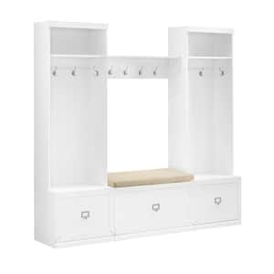 Harper 4-Piece White Entryway Set