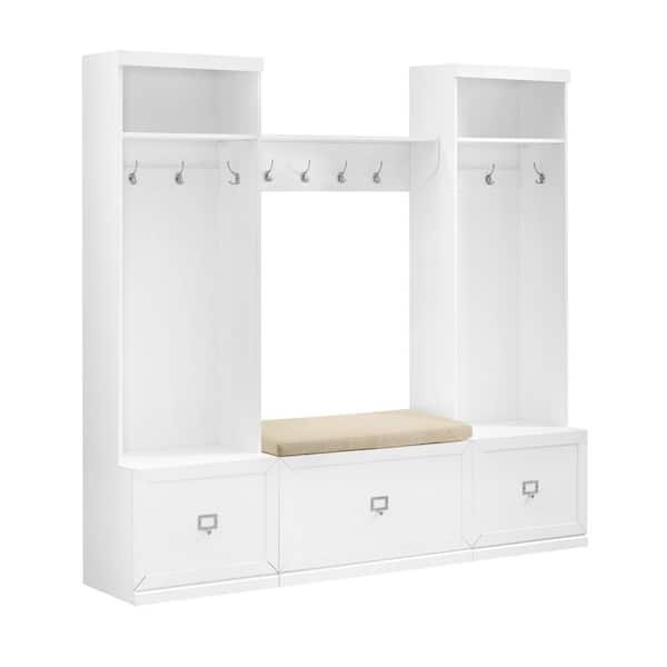 CROSLEY FURNITURE Harper 4-Piece White Entryway Set KF31014WH - The ...