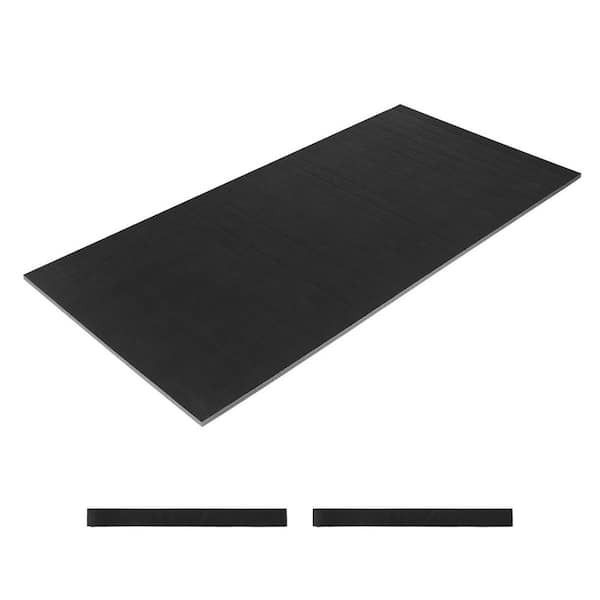 50 sq. ft. Waterproof PVC, Circle Pattern, Black, Arts 30 mm Thick Training Exercise Mat 10 ft. x 5 ft.