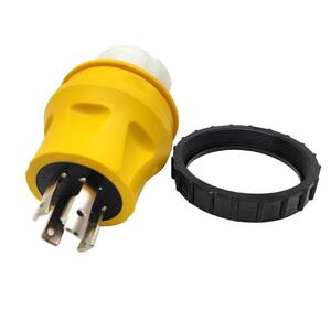 50 Amp Generator to Transfer Switch Inlet Box Adapter 30 Amp 125/250-Volt NEMA L14-30P Plug to 50 Amp Twist Lock CS6364