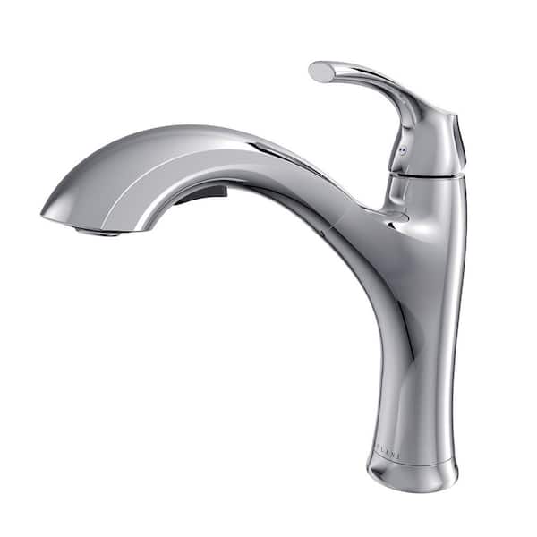 Lulani Maldives 1-Handle Pull Out Sprayer Kitchen Faucet in Chrome