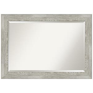 Dove Greywash 42 in. H x 30 in. W Framed Wall Mirror