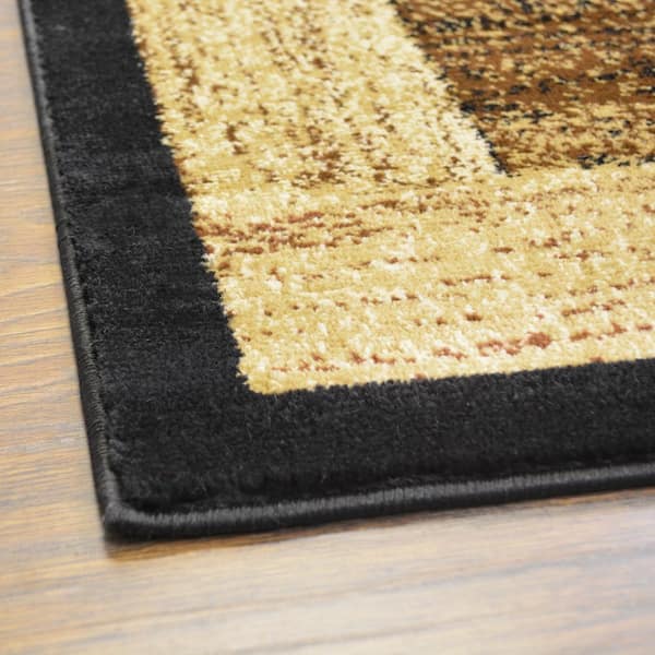 Hearthside Rustic Panel Multi-Colored 8 ft. x 10 ft. Lodge Area Rug