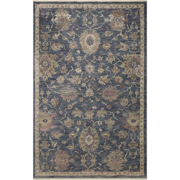 Home Decorators Collection Greta Navy / Rust 5 Ft. x 7 Ft. 10 In. Abstract Area Rug