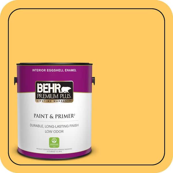 BEHR PREMIUM PLUS 1 gal. #P260-6 Smiley Face Eggshell Enamel Low Odor Interior Paint & Primer