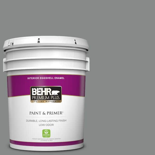 BEHR PREMIUM PLUS 5 gal. #N460-5 Slate Rock Eggshell Enamel Low Odor Interior Paint & Primer