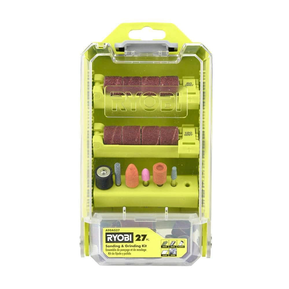 RYOBI Rotary Tool 37-Piece All-Purpose Kit (For Wood, Metal, and Plastic)  A90AS37 - The Home Depot