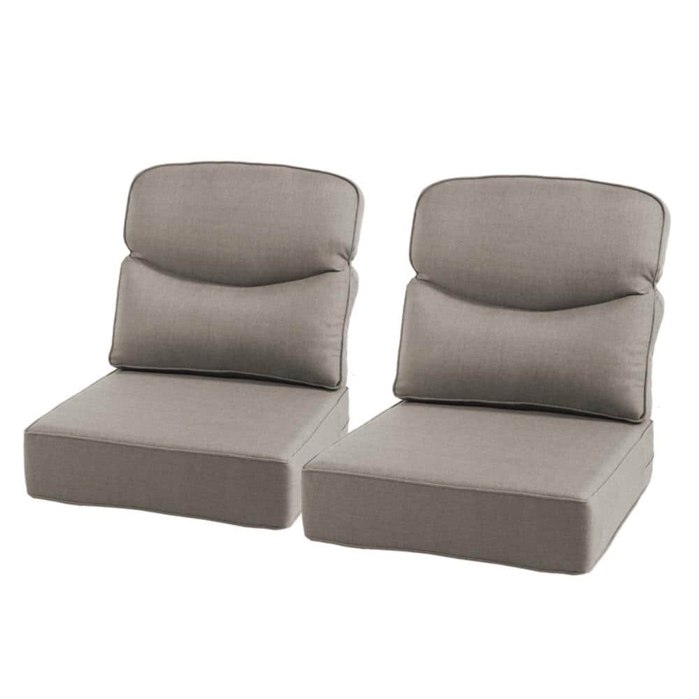 Sunsmile 22in. W x 24in. D x 6in. Thick 4-Piece Deep Seating Outdoor Lounge Chair Olefin Cushion, Gray price history on PriceWatchPro