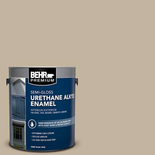 1 gal. #BNC-03 Essential Brown Urethane Alkyd Semi-Gloss Enamel Interior/Exterior Paint